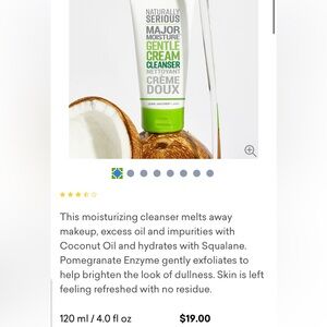 Brand new Naturally serious Major Moisture Gentle Cream Cleanser